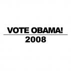Vote Obama 2008, decals stickers