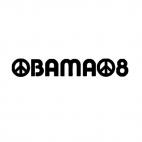 Obama 08, decals stickers