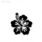 Hibiscus flower Hawaiian Tropical Flowers Hibiscuit, decals stickers