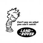 Can't pee on what you can't catch land rover, decals stickers