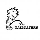 Pee on tailgaters, decals stickers