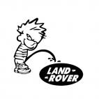 Pee on land rover, decals stickers