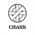 Crass band music, decals stickers