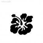 Hibiscus flower Hawaiian Tropical Flowers Hibiscuit, decals stickers