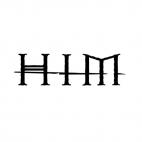HIM band music, decals stickers