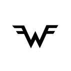 Weezer band music, decals stickers
