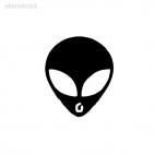 Alien ovni monster ET, decals stickers