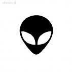 Alien ovni monster ET, decals stickers