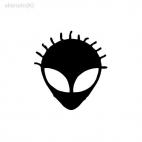 Alien ovni monster ET, decals stickers