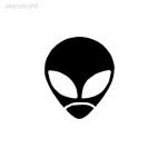 Alien ovni monster ET, decals stickers