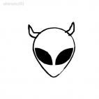 Alien ovni monster ET, decals stickers