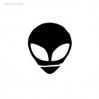 Alien ovni monster ET, decals stickers