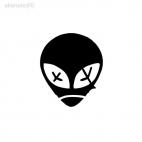 Alien ovni monster ET, decals stickers