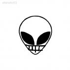 Alien ovni monster ET, decals stickers