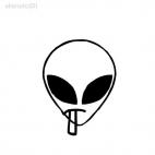 Alien ovni monster ET, decals stickers