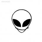 Alien ovni monster ET, decals stickers