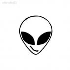 Alien ovni monster ET, decals stickers