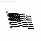 America flag United States, decals stickers