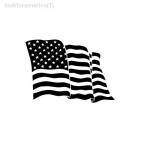 America flag United States, decals stickers