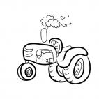 Tractor, decals stickers