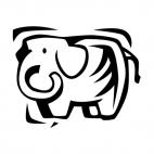 Elephant, decals stickers