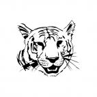 Face of a tiger, decals stickers