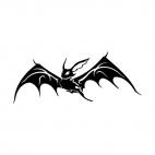 Bat with wings open, decals stickers