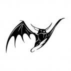 Bat with wings open, decals stickers