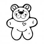 Love bear, decals stickers