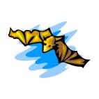 Flying bat, decals stickers