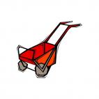 Red wheelbarrow, decals stickers