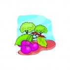 Cherries on a branch, decals stickers