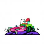 Lawnmower tractor, decals stickers