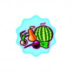 Fruits and vegetables, decals stickers