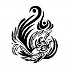 Bird drawing, decals stickers