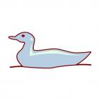 Duck silhouette, decals stickers