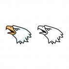 Eagle heads, decals stickers