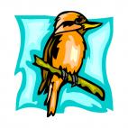 Tropical bird, decals stickers