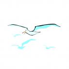 Flying seagulls, decals stickers