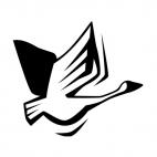 Flying goose, decals stickers