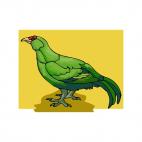 Green bird, decals stickers