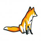 Fox, decals stickers