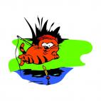 Fishing cat, decals stickers