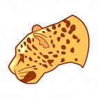 Leopard face, decals stickers