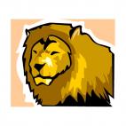 Lion face, decals stickers