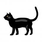 Black cat, decals stickers