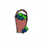 Grapes basket, decals stickers