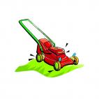 Lawn mower, decals stickers