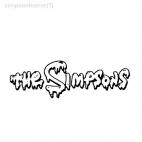 The Simpsons horrors title, decals stickers