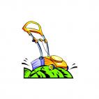 Lawn mower, decals stickers